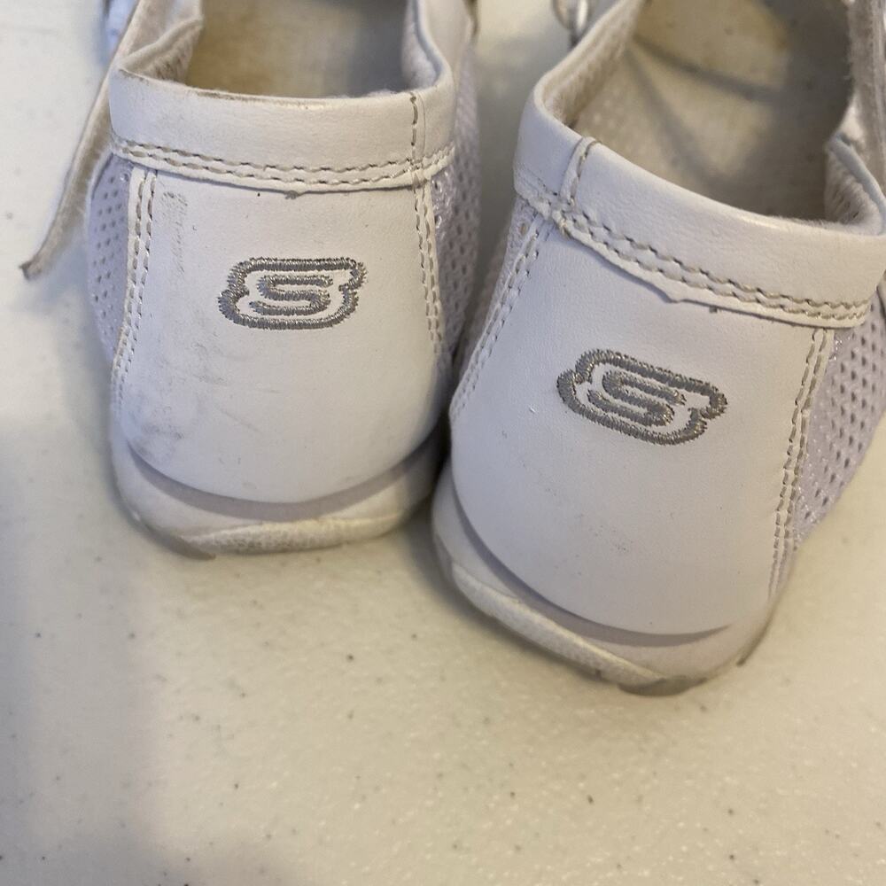 SKECHERS Sport Sassies Shoes Women 8.5 White Mesh OneStrap Mary Jane Comfort Y2K - Picture 4 of 7